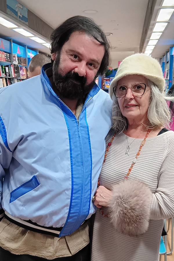 Fabio Celani e Cinzia Arnolfa Pacino alla presentazione dei Libri presso Libreria Mondadori